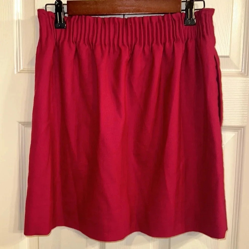 NWOT J. Crew Lined Fuchsia Skirt (4) - Picture 2 of 5